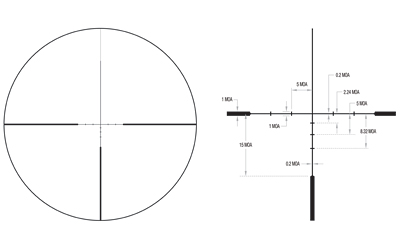 Trijicon Huron 3-12x40 Riflescope with BDC Hunter Holds Reticle, Satin Black