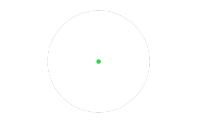 Leapers OP3 Micro 1x Reflex Red Dot, Green 4 MOA, Black (Doctor Footprint)