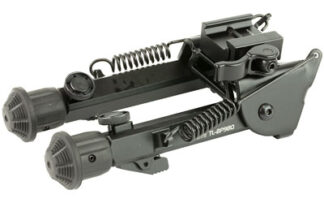 Leapers UTG Super-Duty Bipod with Quick-Detach QD Lever Mount, Black, 6-8.5 in Clearance
