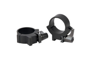 Warne 7.3 Series 1 in Rimfire Medium Rings, for 3/8 in or 11mm Dovetail, Silver Finish
