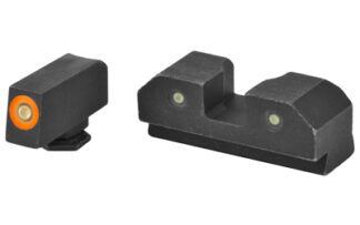 XS Sights R3D Night Sights 3-Dot Tritium Square Front and Notch Rear, Orange Front