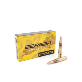 Berger Bullets OTM Tactical Rifle .308/7.62 NATO 175gr Open Tip Match Ammo, 20 Rounds