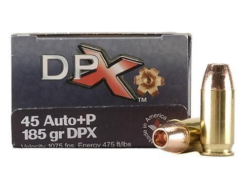 Cor-Bon .45 ACP 185 Gr DPX 1075 fps 20-Round Box