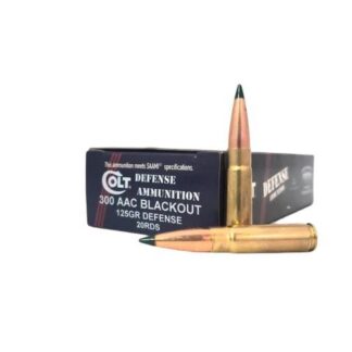 Double Tap Ammunition Colt Defense .300 AAC Blackout 125 Grain Hollow Point 20 Rounds Per Box