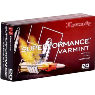 Hornady Superformance Varmint .223 WSSM 55 Grain V-Max Polymer Tip, 20 Rounds