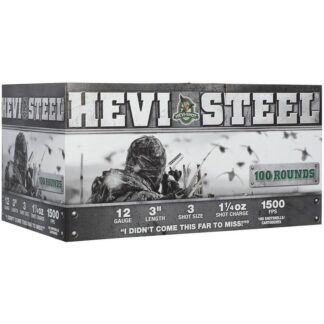 Environ Metal Inc HEVI-Shot HEVI-Steel 12 Gauge 3 in 1-1/4 oz #3 Steel Shot 1500 fps