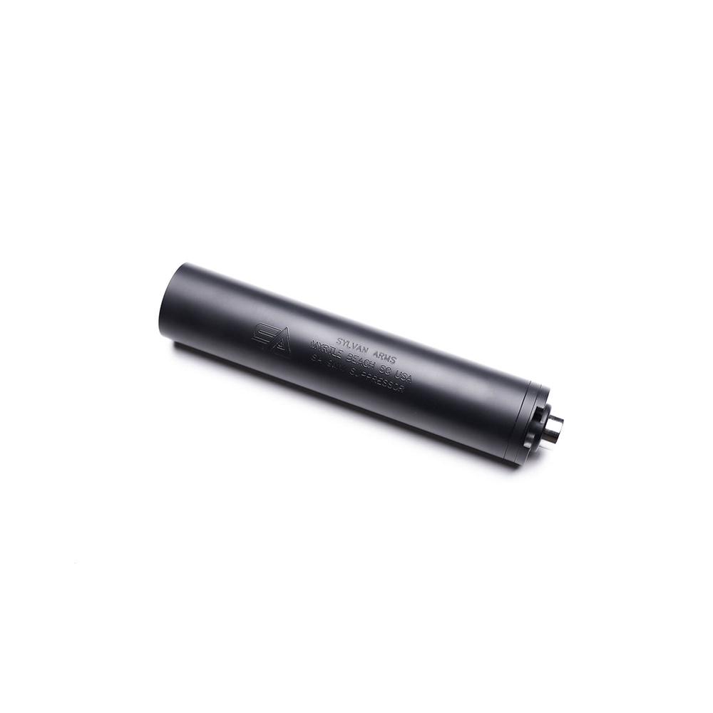 WRJ Sylvan Arms SA9TIR 9mm Luger 1/2x28 Titanium Suppressor, Matte Black