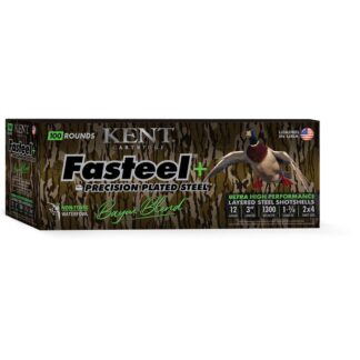 Kent Cartridge Fasteel+ Precision Plated Steel Bayou Blend 12 Gauge 3 in 1-3/8 oz #2/#4, 1300 fps