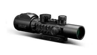 KONUSPRO AS34 Rifle Scope - 2-6x28mm 34mm SFP Engraved/Illum Mil-Dot Black Matte