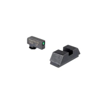 Ameriglo Optics Compatible Tritium Handgun Sight Set for Glock Flat Black Square Notch