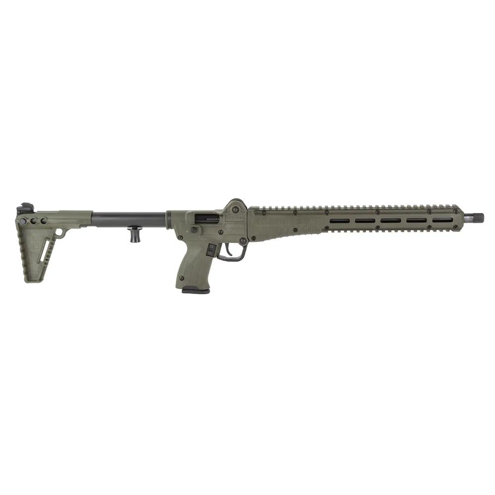KelTec S2K-Multi 9mm Semi-Auto Rifle, 16.1 in Barrel, Green Synthetic/Blued Receiver
