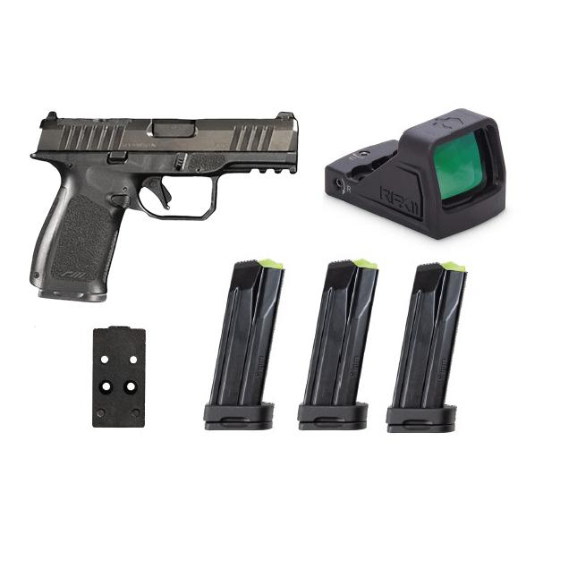 Rost Martin RM1C 9mm Striker-Fired 4 in Barrel Black Compact Pistol Bundle