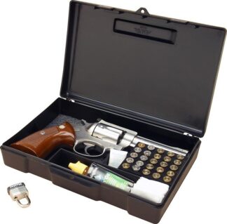 MTM Handgun Long Term Storage Case for Revolvers and Semi-Autos, 4 in or Less, Black