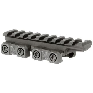 Midwest Industries MK2 1913 Riser 9-Slot Mount, 0.625 in Height, Black Hard-Coat Anodized