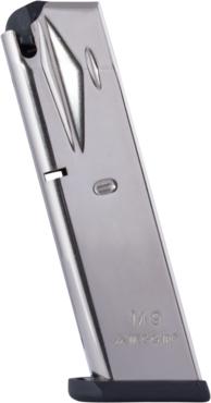 Mec-Gar Beretta 92FS/M9 9mm 10-Round HT Nickel Handgun Magazine