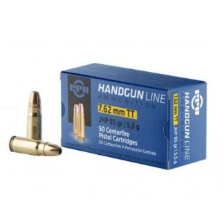 Prvi Partizan Handgun Defense 7.62x25mm Tokarev 85gr JHP 50rd Box