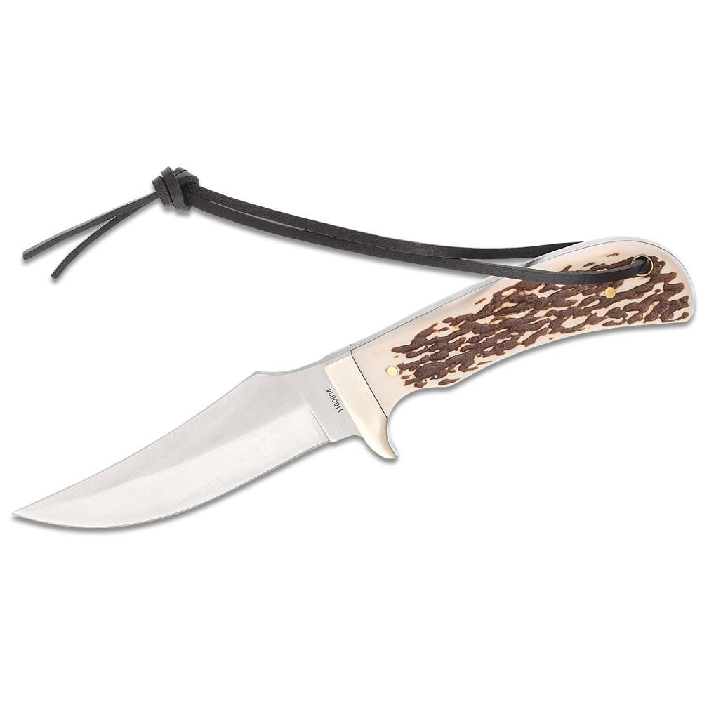 Battenfeld Schrade Uncle Henry Staglon Fixed Knife 4.25 in Clip Point Blade