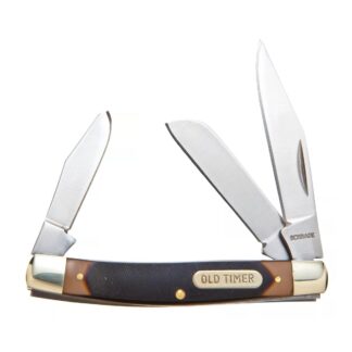 Battenfeld Old Timer Middleman 3 Knife, 2.4in Stainless Sheepsfoot/Spey Blades, 3 5/16in Closed