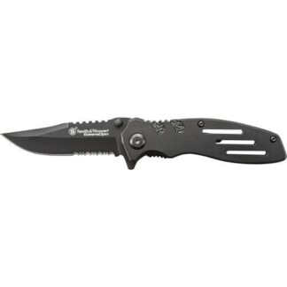 Smith & Wesson Extreme Ops Liner Lock Folding Knife 3 1/10 in Blade, Black