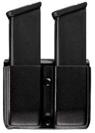 Uncle Mike's Kydex Double Magazine Case, 9mm/.40 S&W, Belt Clip, Black