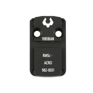 Viridian RFX44 Shield RMSc Mounting Adapter Plate, Black Anodized