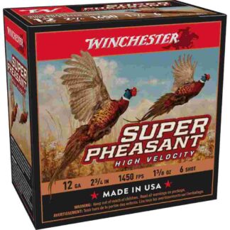 Winchester Super-X Super Pheasant 12 Gauge 2.75 in #6 Shot 1-3/8 oz 1450 fps, 25 Rounds