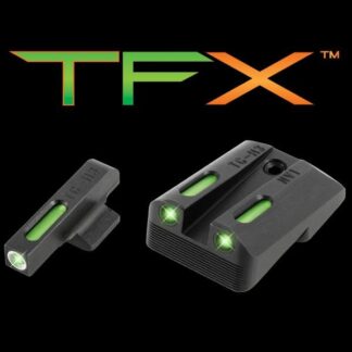 Truglo TFX Government Tritium/Fiber-Optic Day/Night Sights 3-Dot Set