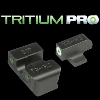 Truglo Tritium Pro CZ 75 3-Dot Night Sights White Outline with Green Tritium