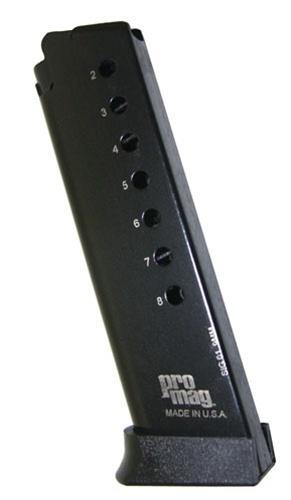 ProMag SIG 01 9mm 8-Round Magazine for Sig Sauer P225/P6 Blued Steel Black Polymer
