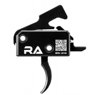 Rise Armament LE145 Tactical Single-Stage Curved Trigger, 4.50 lb Draw Weight, Black Hardcoat
