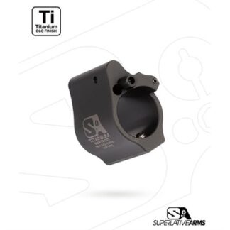 Superlative Arms AR-15 Adjustable Solid Titanium Gas Block .875" Black