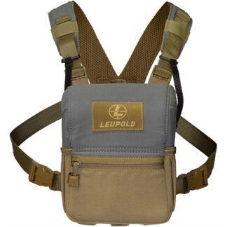 Leupold Enclosed Binocular Harness Magnetic, Shoulder Mount, Tan/Gray