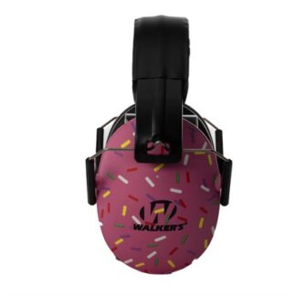 Walkers Folding Passive Earmuffs Pink Sprinkles 23dB Youth