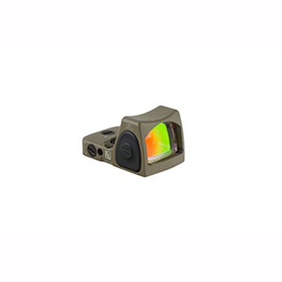 Trijicon RMR RM07 Type 2 1x Reflex Red Dot Sight, 6.5 MOA, Flat Dark Earth