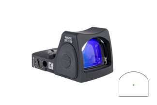 Trijicon RMR Type 2 1x Green Dot Red Dot Sight, 3.25 MOA, Direct Mount, Black