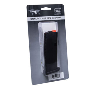 Glock G43X/48 9mm 10-Round Detachable Magazine, Black Polymer