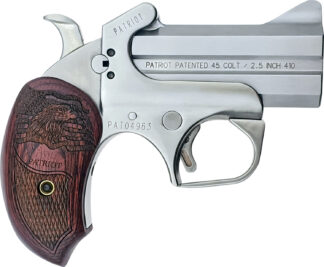 Bond Arms BAPA Patriot .45 Colt (LC)/.410 Bore 2 Round, 3 in Stainless with Rosewood Grips