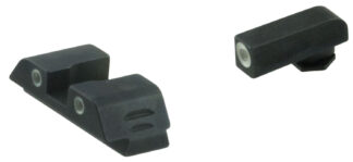 AmeriGlo GL5113 Classic Tritium 3-Dot Night Sight Set, Green Tritium/White Outline, Matte