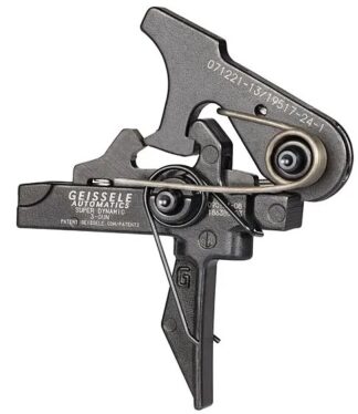 Geissele Automatics SD-3G Super Dynamic 3-Gun Trigger, Black Oxide Finish