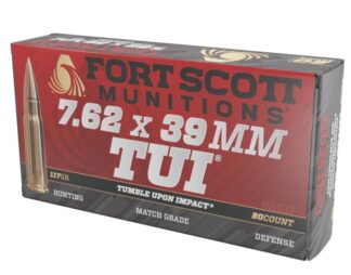Fort Scott Munitions 7.62x39mm TUI Solid Copper 117 gr Ammo, 20 Rounds Per Box