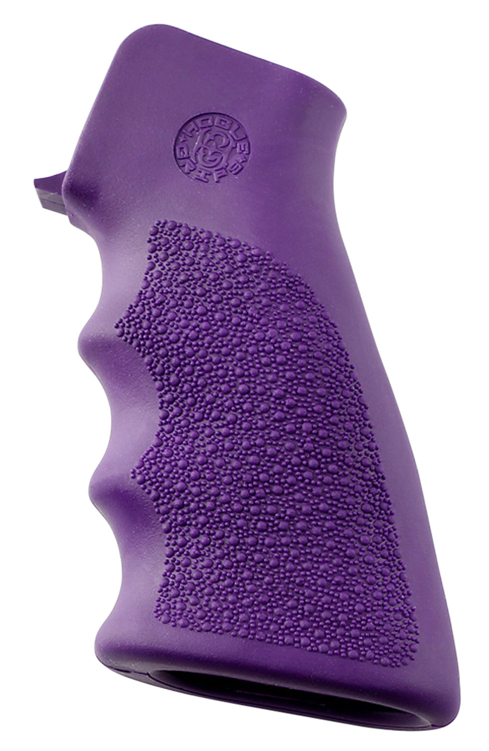 Hogue OverMolded Cobblestone Grip Purple Rubber with Finger Grooves for AR-15
