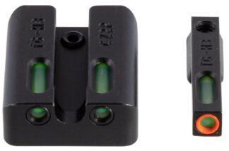 Truglo TFX Pro Day/Night Fiber-Optic Sights, Square Front with U-Notch Rear