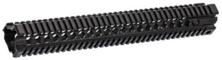 Midwest Industries T-Series MICRT15 Free-Float Handguard for AR-15, Quad Rail, 15 in, Black