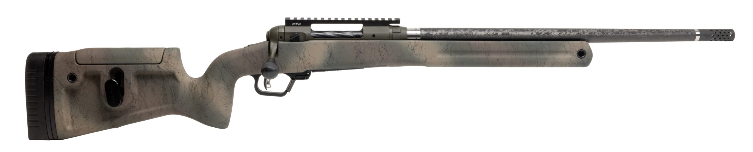 Savage 110 Pro Pursuit Bolt Action 7mm PRC Rifle, 20 in Barrel, 3+1 Rounds, Olive Dark Green Cerakote