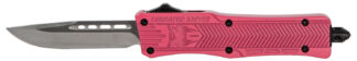 Cobratec Knives CTK-1 Small 2.75" OTF Drop Point D2 Steel Blade Pink Aluminum Handle