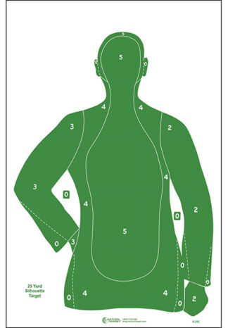 Action Target Qualification Hanging Target 23 x 35 Green