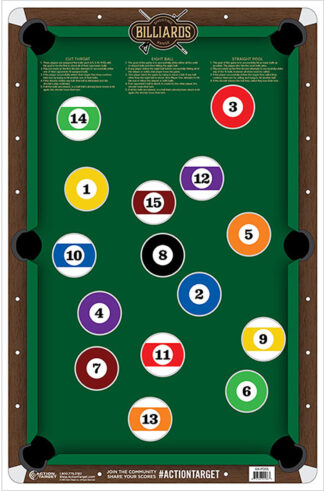 Action Target Billiards Target 23 in x 35 in Hanging