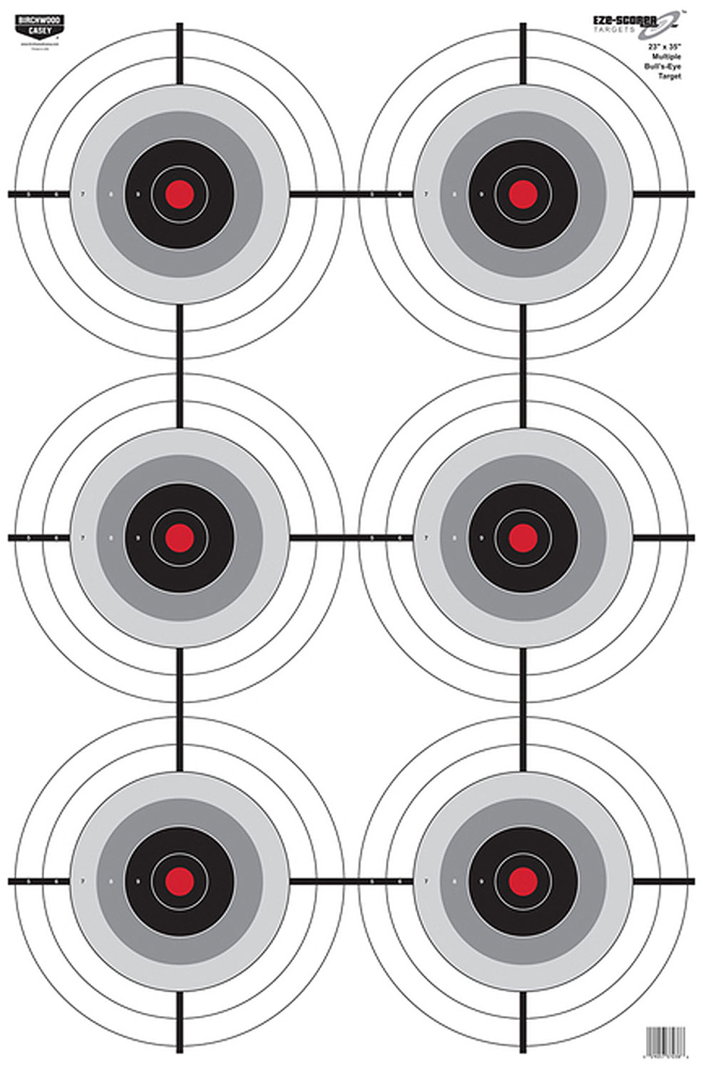 Birchwood Casey EZE-Scorer Hanging Bullseye Paper Targets, 23 x 35 in, 100 Pack