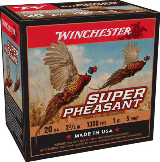 Winchester X20PH5 Super Pheasant Magnum 20 Gauge 2.75 in #5 Shot, 25 Rounds Per Box