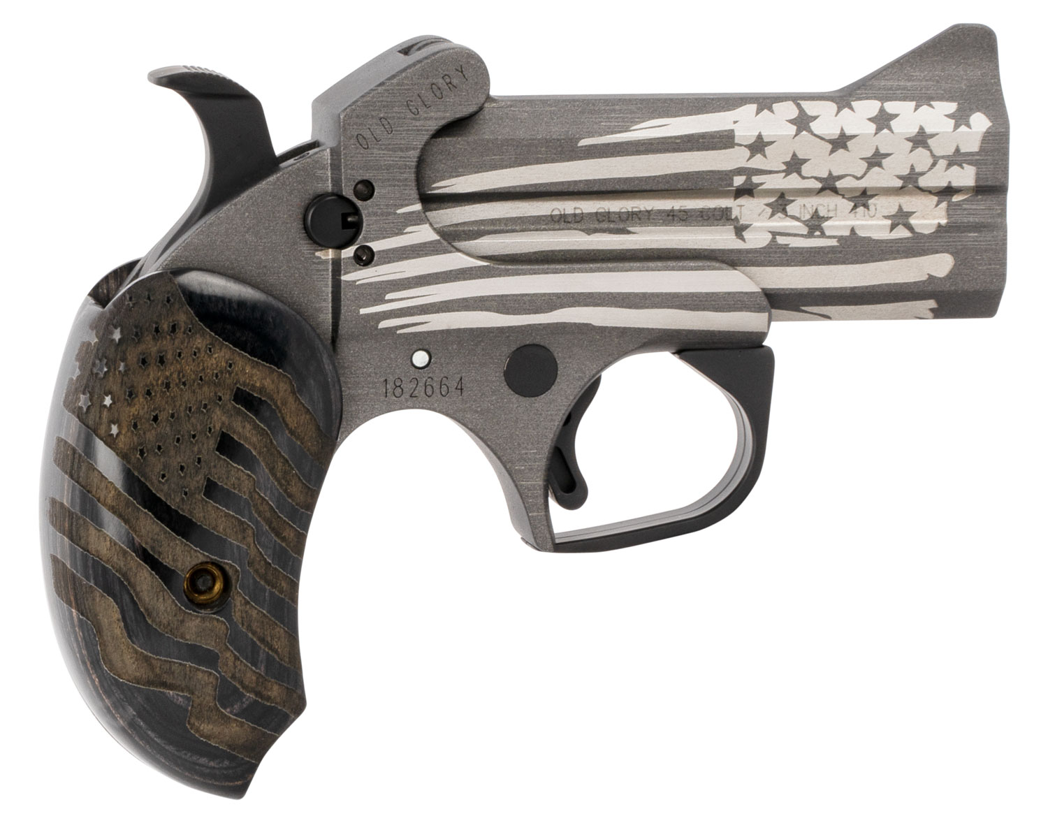 Bond Arms BAOG Old Glory 45 Colt (LC)/410 Gauge 3.50" 2 Round American Flag Stainless Steel Cerakote